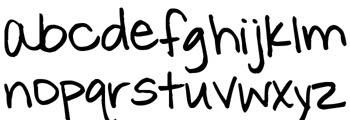 Pea Heather Font LOWERCASE