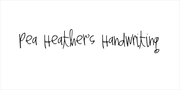 Pea Heather's Handwriting Logo