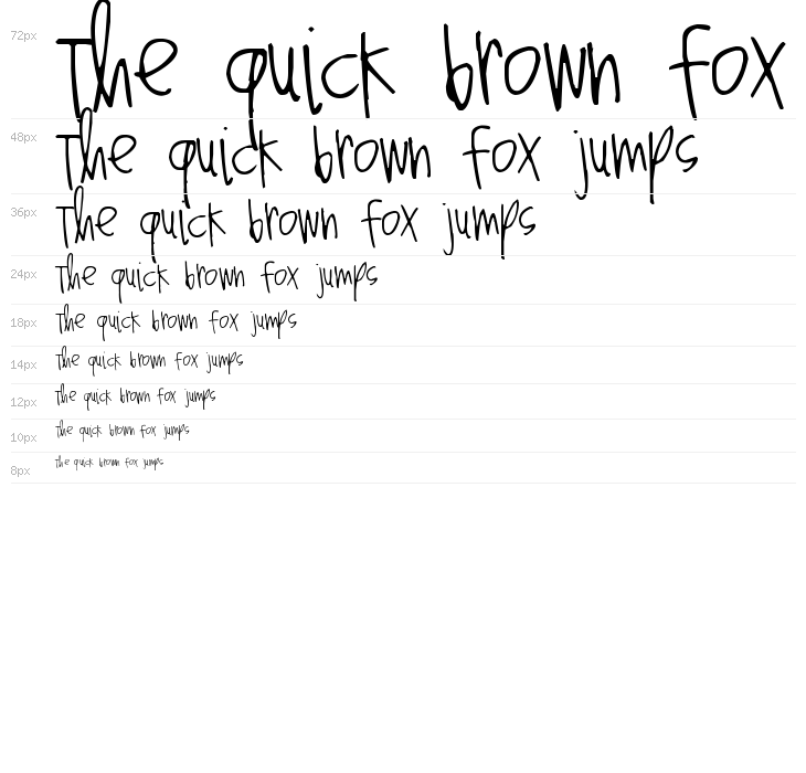 Pea Heather's Handwriting Waterfall