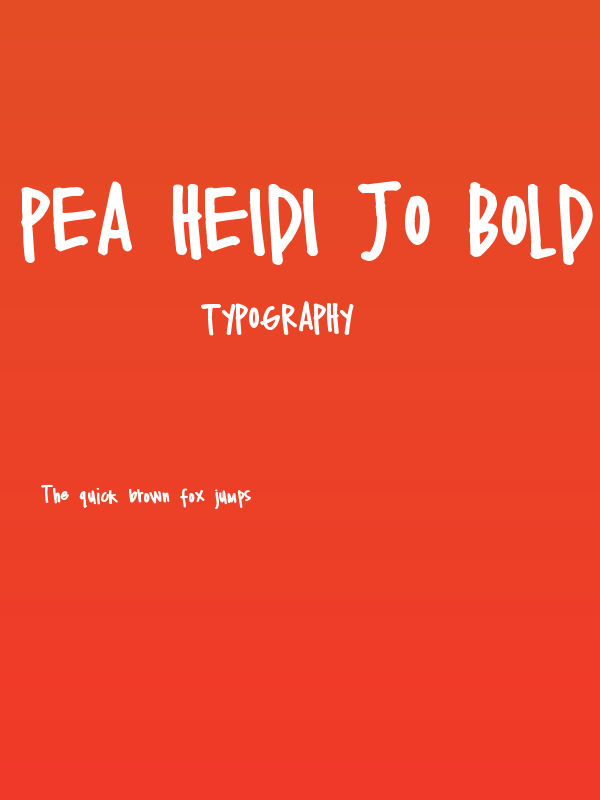 Pea Heidi Jo Bold Poster