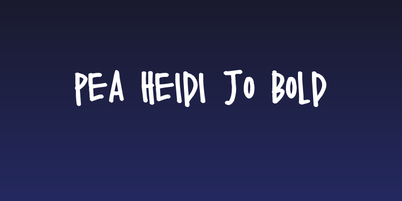 Pea Heidi Jo Bold Social Header