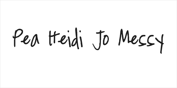 Pea Heidi Jo Messy Logo