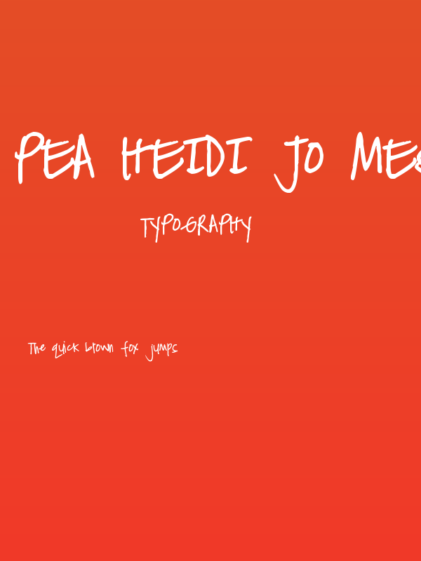 Pea Heidi Jo Messy Poster