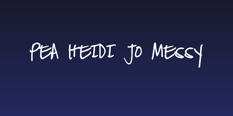 Pea Heidi Jo Messy Social Header