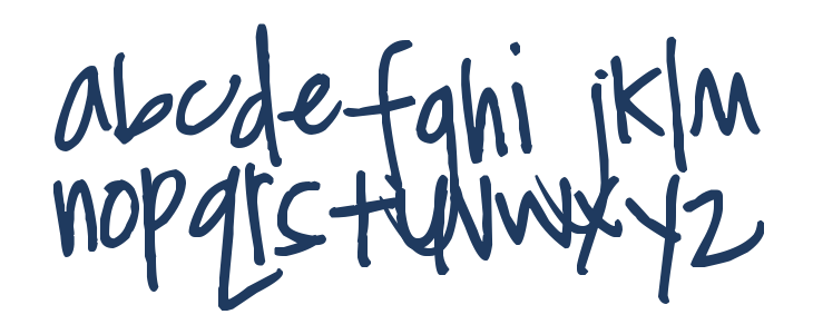 Pea Heidi Jo Messy Lowercase