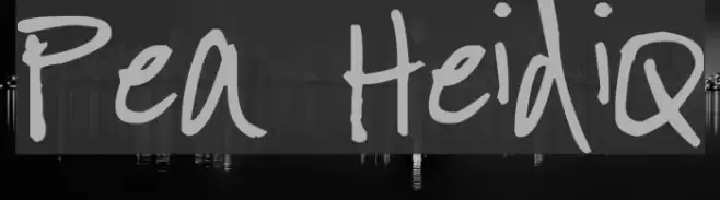 Pea HeidiQ Font examples