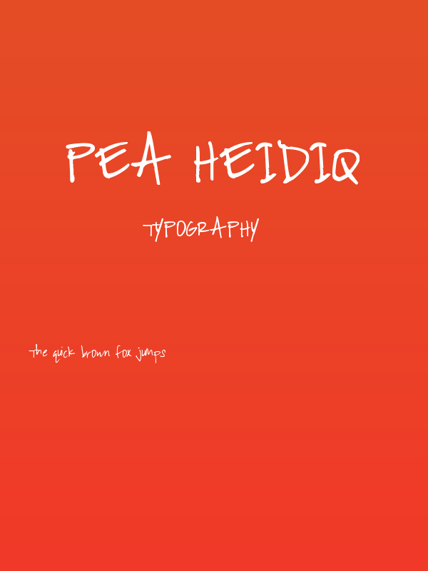 Pea HeidiQ Poster