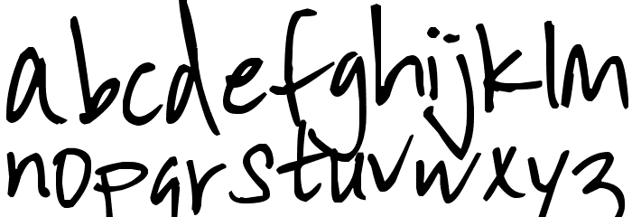 Pea HeidiQ Font LOWERCASE