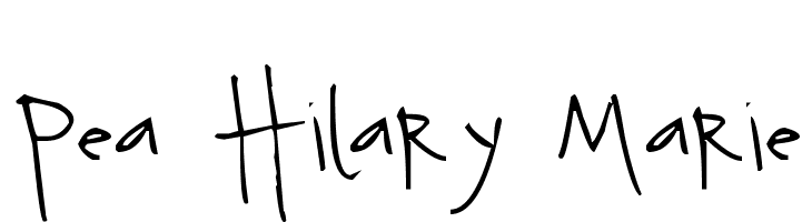 Pea Hilary Marie  Descarca Fonturi Gratis