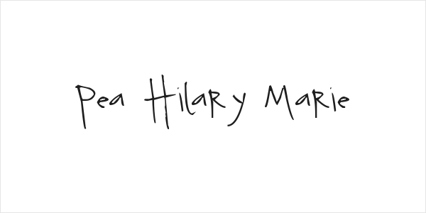 Pea Hilary Marie Logo