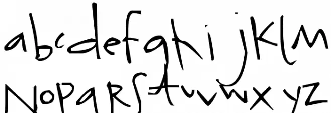 Pea Hilary Marie Font LOWERCASE