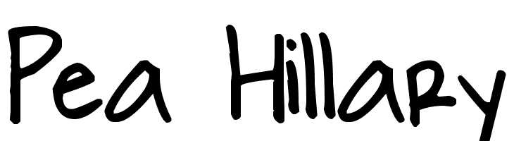 Pea Hillary Font