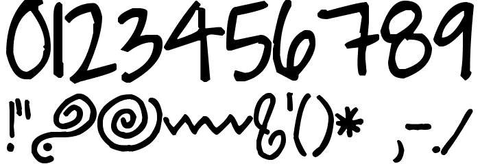Pea Hillary Font OTHER CHARS