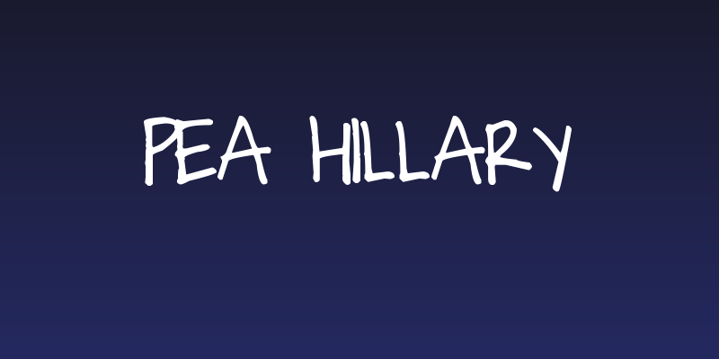 Pea Hillary Social Header