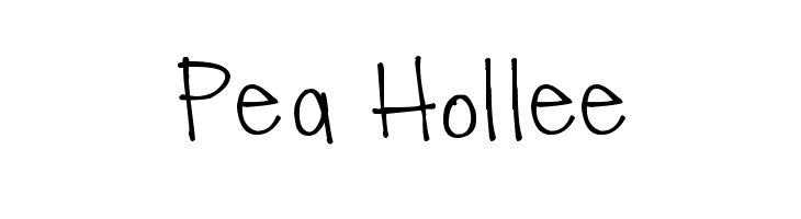 Pea Hollee  नि: शुल्क फ़ॉन्ट्स डाउनलोड