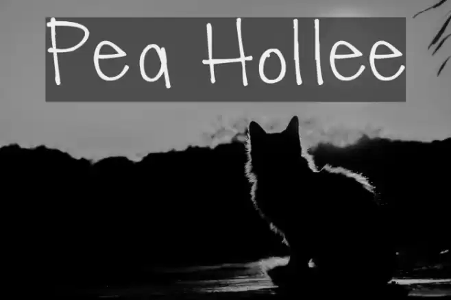 Pea Hollee Font examples
