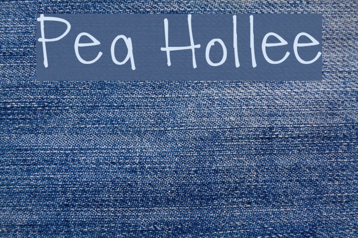 Pea Hollee Example 3