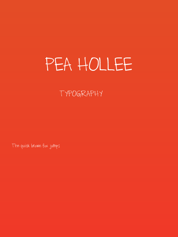 Pea Hollee Poster