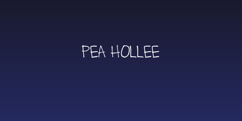 Pea Hollee Social Header