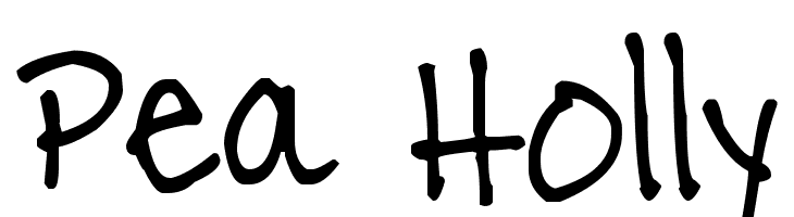 Pea Holly Font