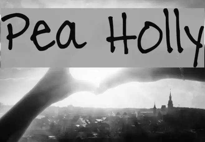 Pea Holly Font examples