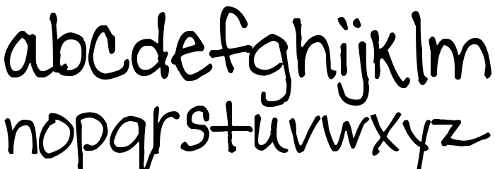 Pea Holly Font LOWERCASE