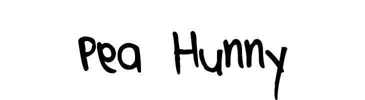 Pea Hunny  font caratteri gratis