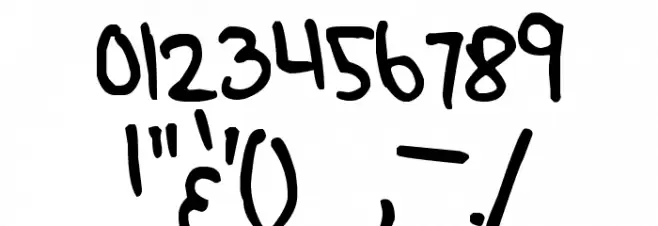 Pea Hunny Font OTHER CHARS