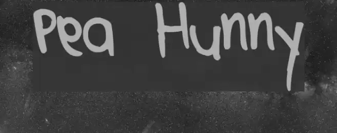 Pea Hunny Font examples