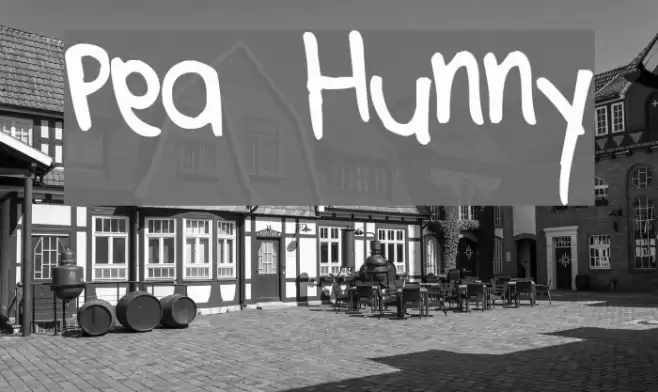Pea Hunny Font examples