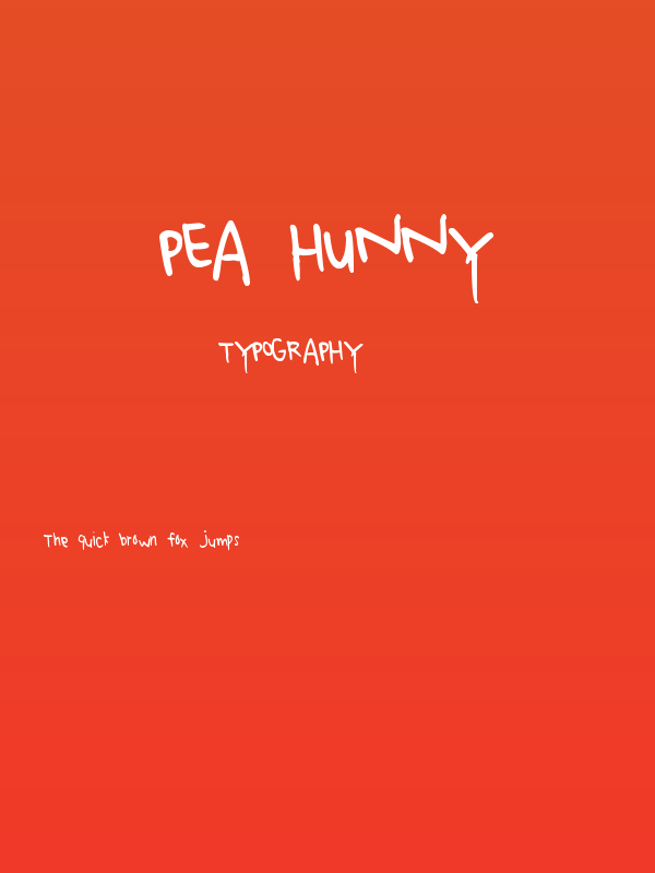Pea Hunny Poster
