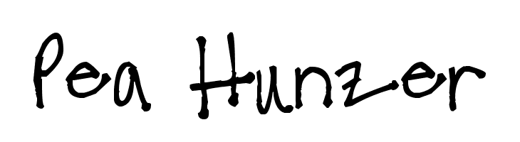 Pea Hunzer Font