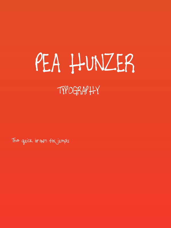 Pea Hunzer Poster