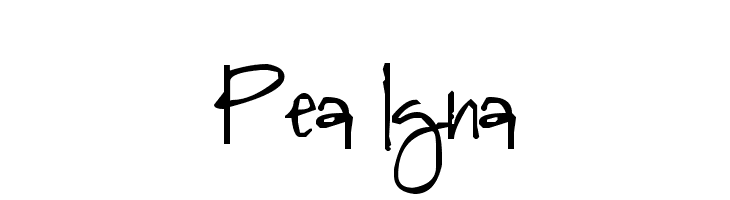 Pea Igna  フリーフォントのダウンロード