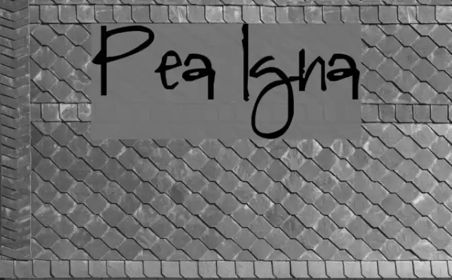 Pea Igna Font examples