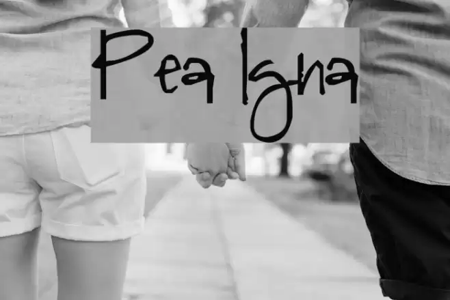 Pea Igna Font examples