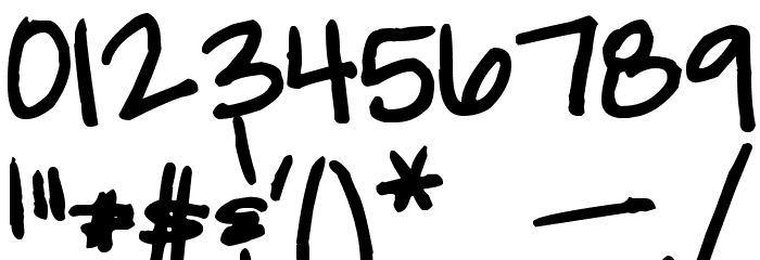 Pea Ink & Post Font OTHER CHARS
