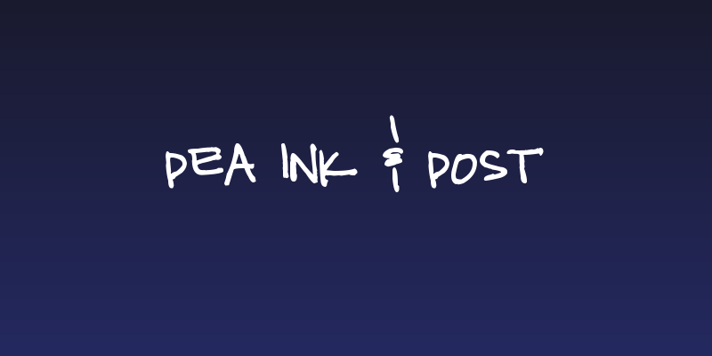 Pea Ink & Post Social Header