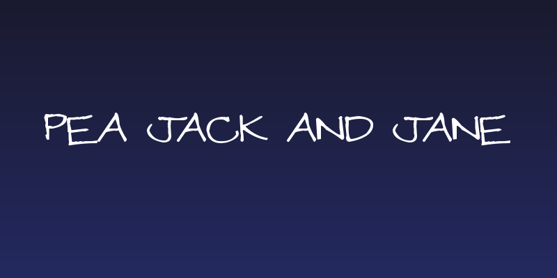 Pea Jack and Jane Social Header