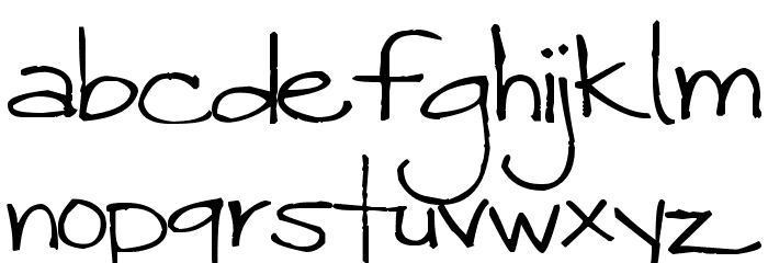 Pea Jack and Jane Font LOWERCASE