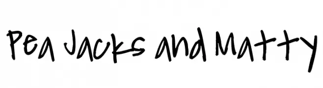 Pea Jacks and Matty  font caratteri gratis