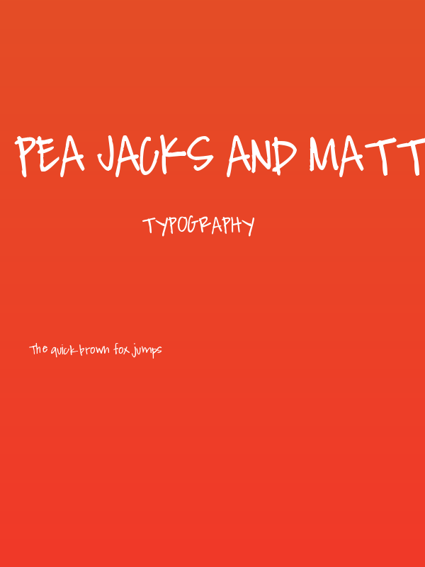 Pea Jacks and Matty Poster