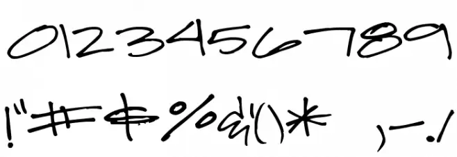 Pea Jamie*B* Wake Up Fishy! Font OTHER CHARS