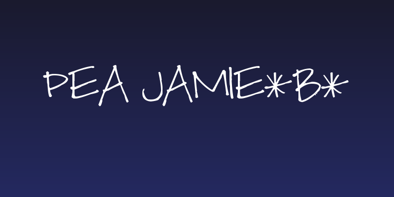 Pea Jamie*B* Social Header