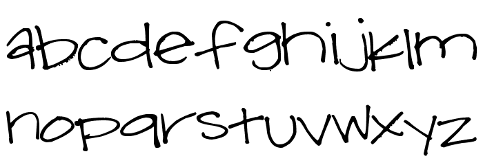 Pea Jamie*B* Font LOWERCASE
