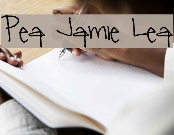 Pea Jamie Lea Font examples