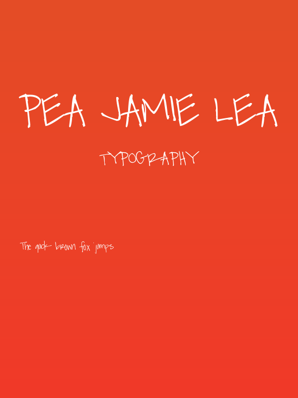 Pea Jamie Lea Poster