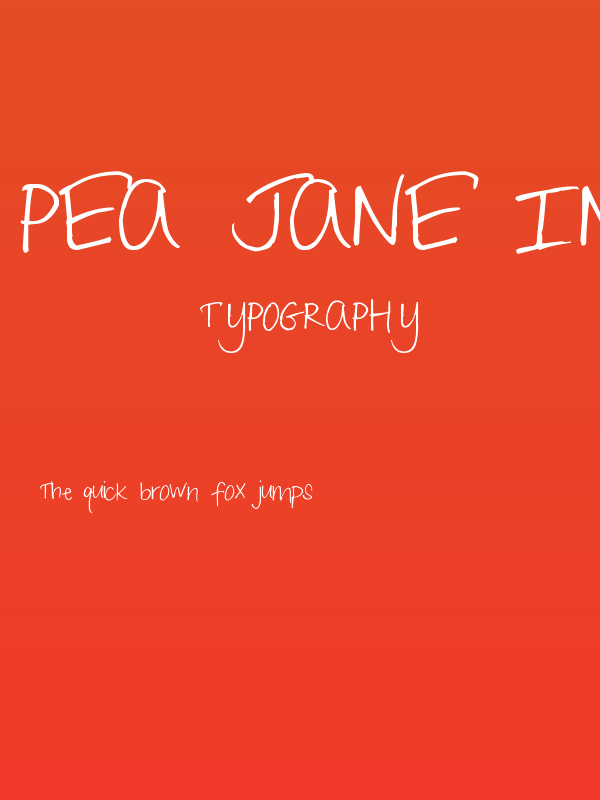 Pea Jane In A Hurry Poster