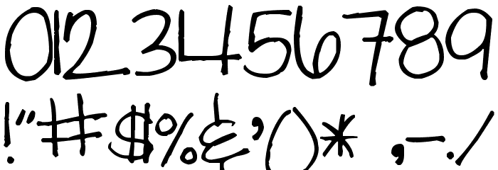 Pea Jane Font OTHER CHARS