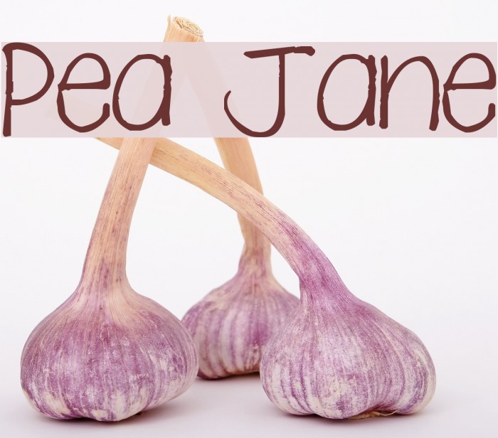 Pea Jane Font examples
